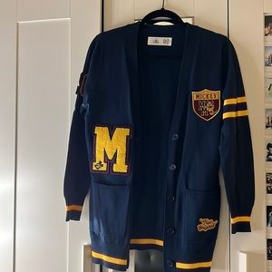 Disney Mickey Cardigan size small NWT